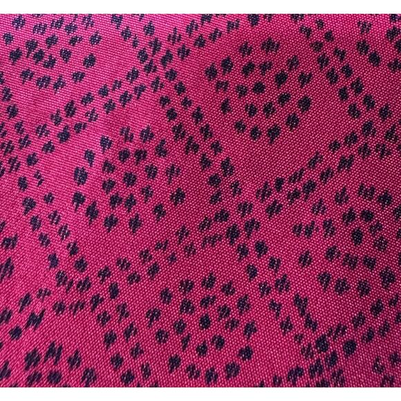 Carole Little Women’s Size 12 Silk Pink Black Print Blouse Button Front READ - Picture 11 of 11